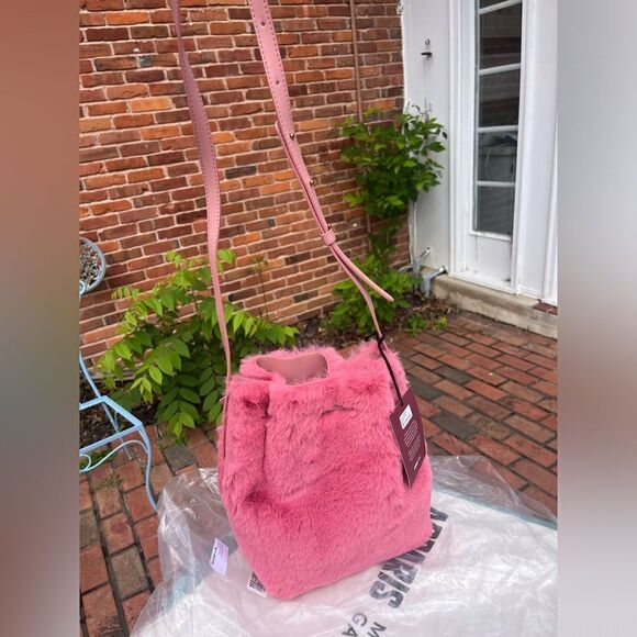 Mansur Gavriel Faux Fur Bucket Bag NWT - Picture 13 of 14